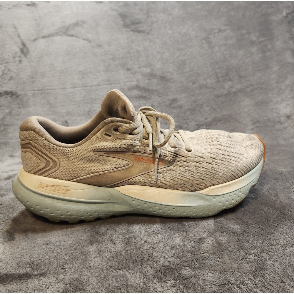 Brooks Shoes Womens 9 Beige Glycerin 21 Sneaker Athleisure Running 1204081B195